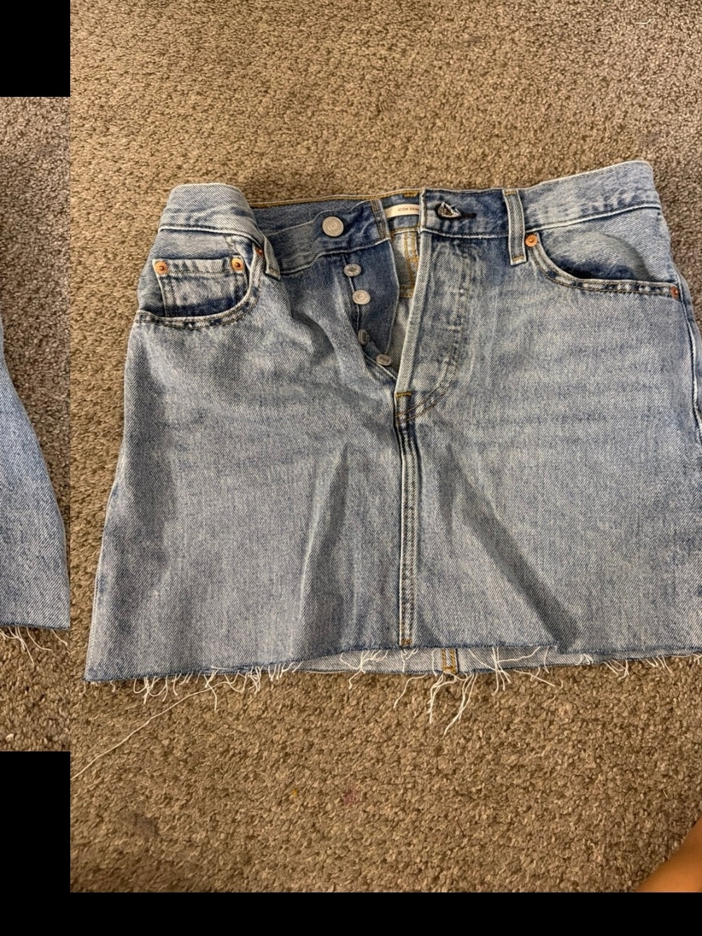 Levi's Classic Light Blue Denim Mini Skirt